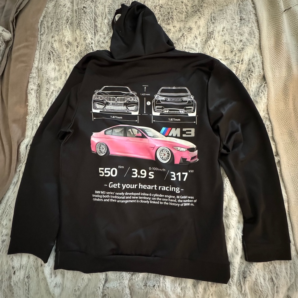 Hoodie BMW M3 black unisex